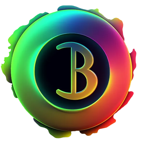 product image of the BTF Coin, Colorful, stylyzed image with the Text BTF in the center